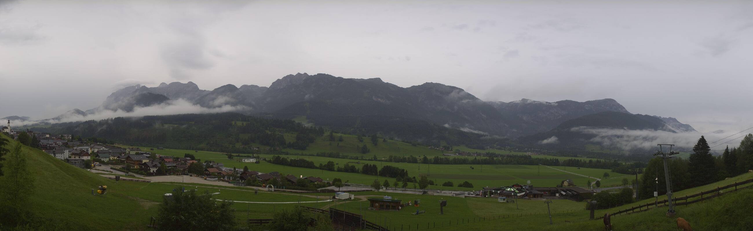 Archiv Foto Webcam Hauser Kaibling - Talstation 8er Gondelbahn