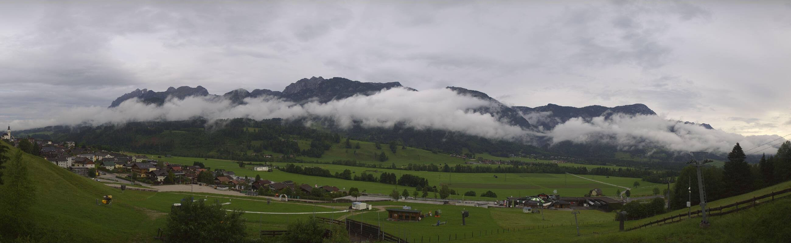 Archiv Foto Webcam Hauser Kaibling - Talstation 8er Gondelbahn