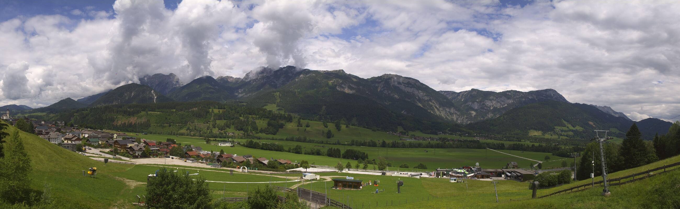 Archiv Foto Webcam Hauser Kaibling - Talstation 8er Gondelbahn