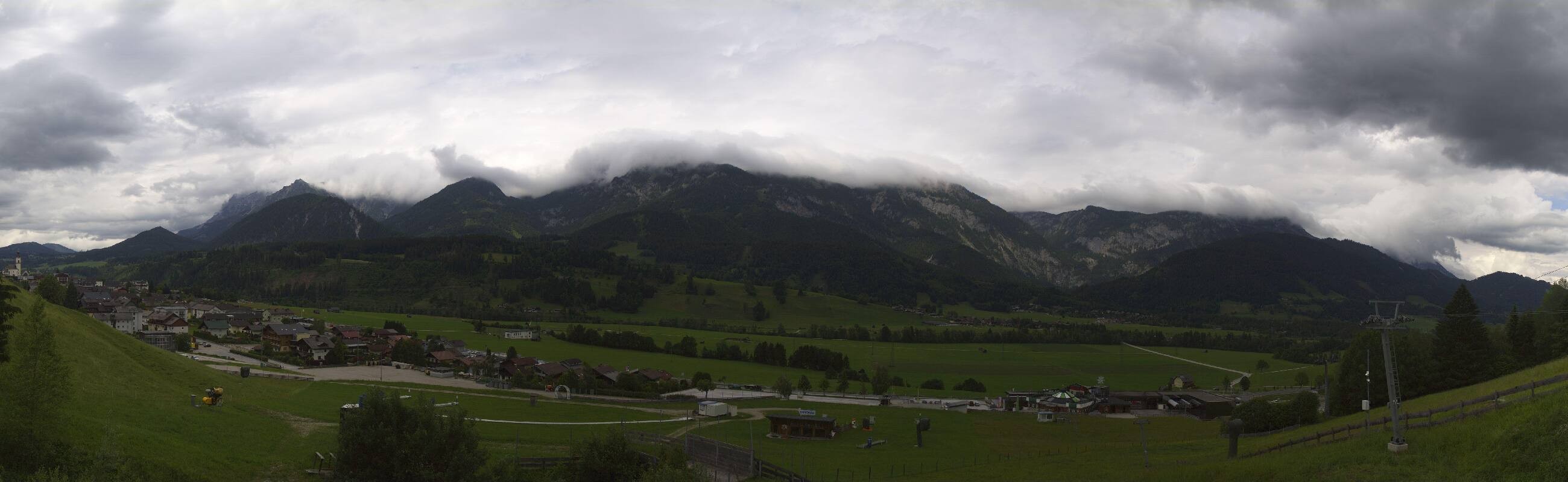 Archiv Foto Webcam Hauser Kaibling - Talstation 8er Gondelbahn