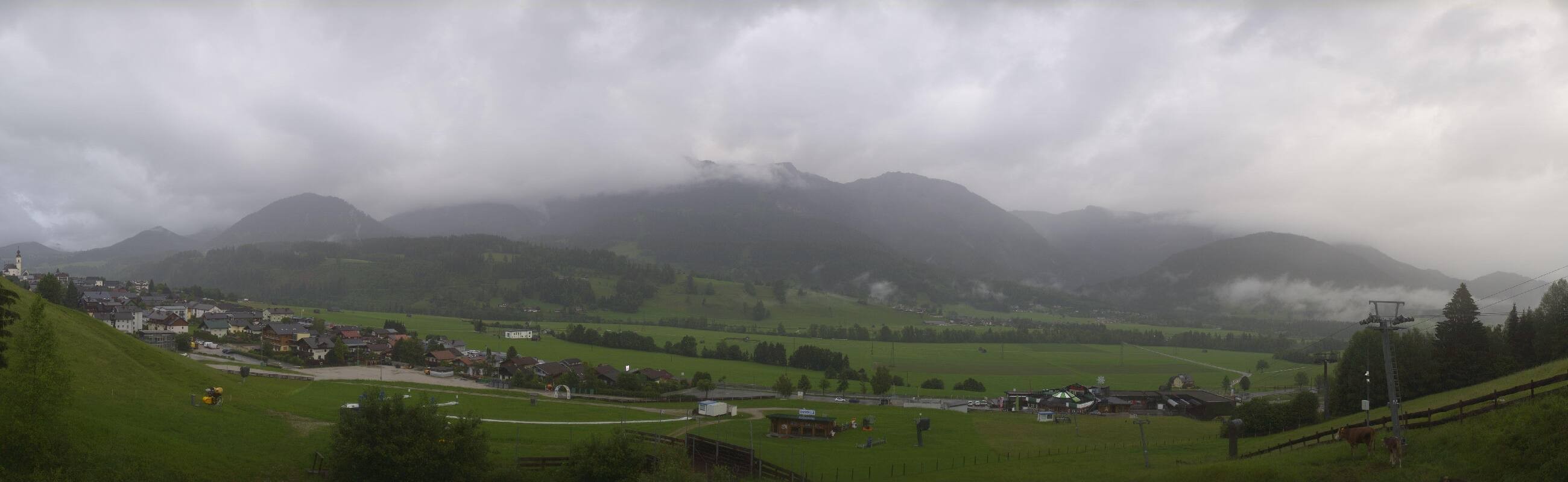Archiv Foto Webcam Hauser Kaibling - Talstation 8er Gondelbahn