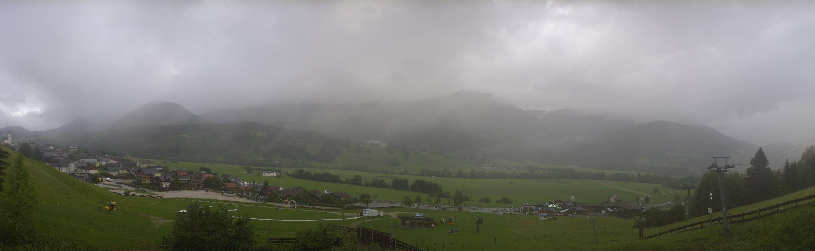 Archiv Foto Webcam Hauser Kaibling - Talstation 8er Gondelbahn