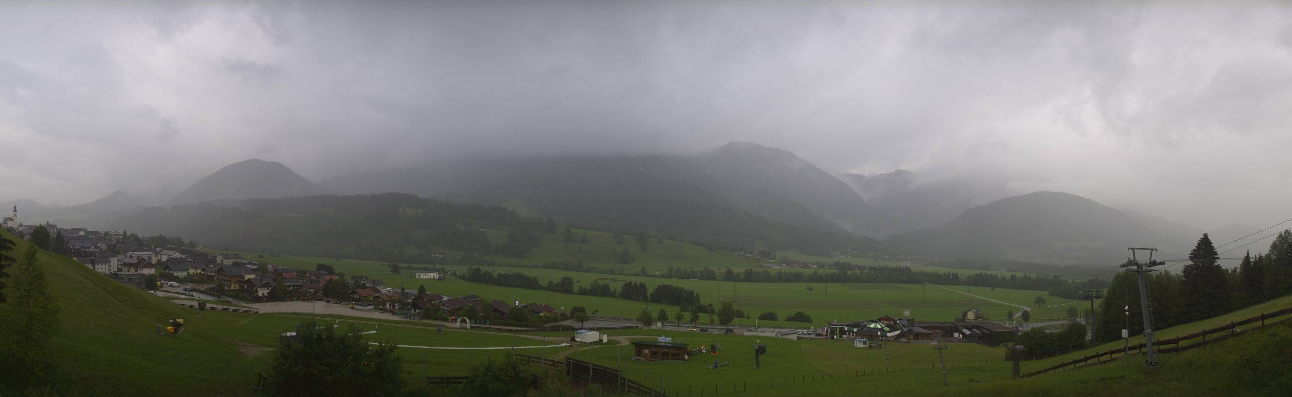 Archiv Foto Webcam Hauser Kaibling - Talstation 8er Gondelbahn