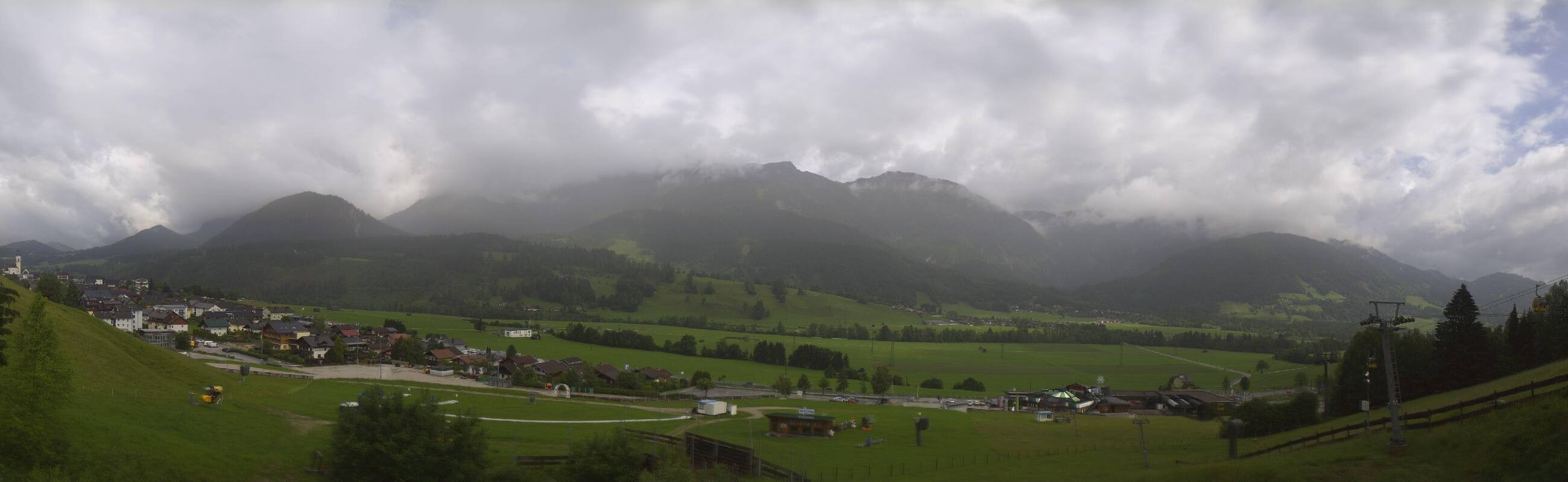Archiv Foto Webcam Hauser Kaibling - Talstation 8er Gondelbahn