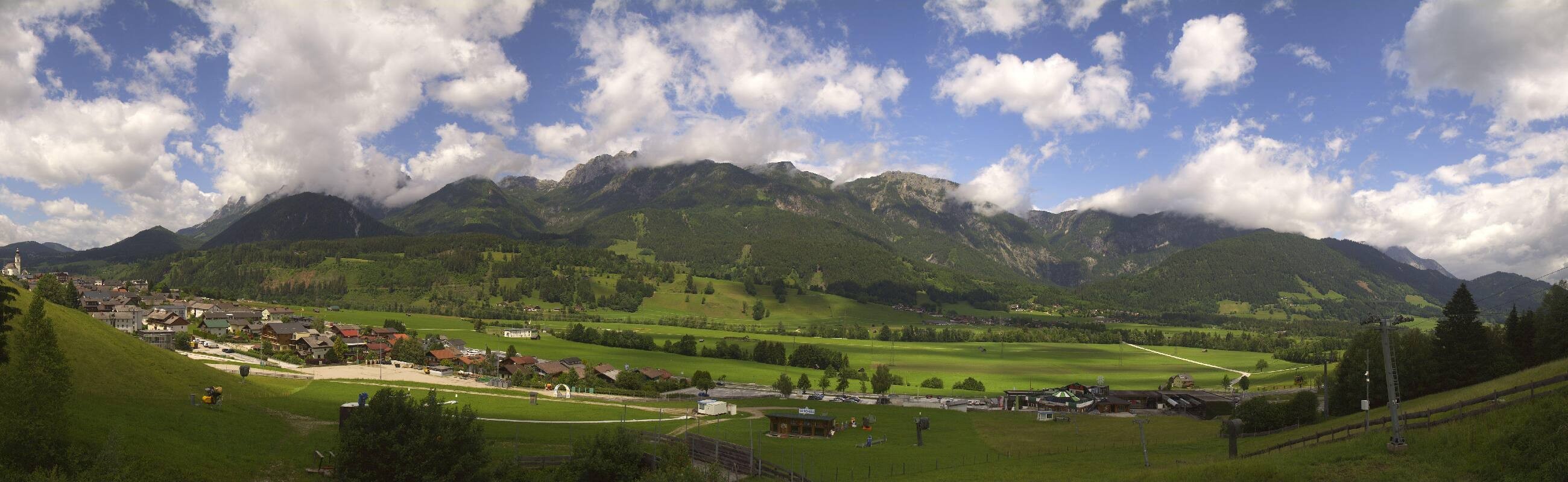 Archiv Foto Webcam Hauser Kaibling - Talstation 8er Gondelbahn