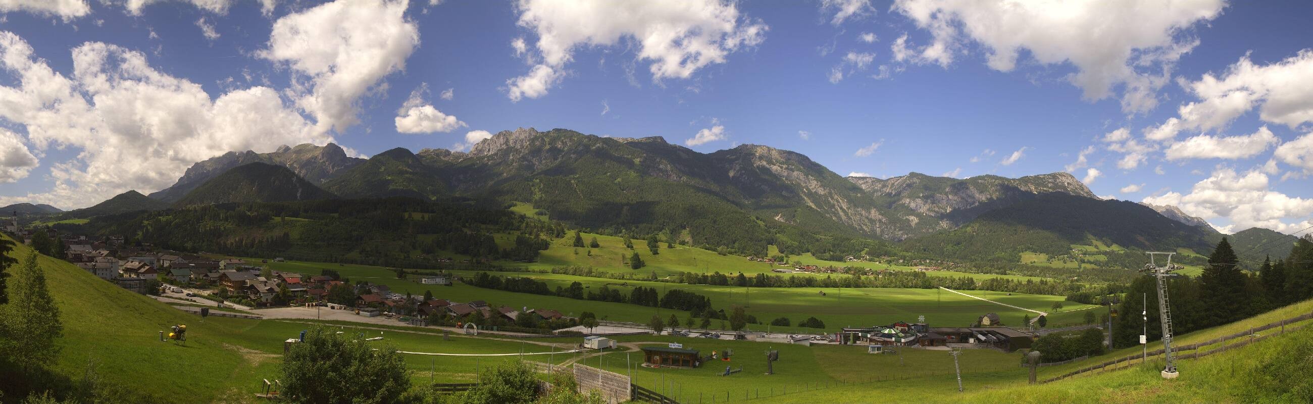 Archiv Foto Webcam Hauser Kaibling - Talstation 8er Gondelbahn