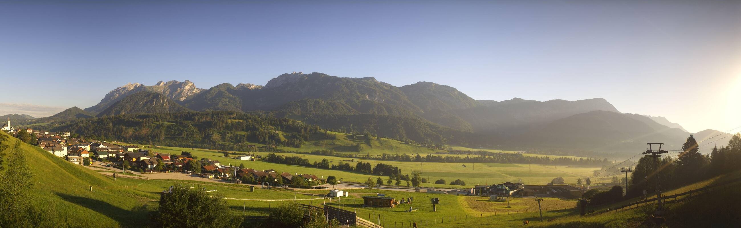 Archiv Foto Webcam Hauser Kaibling - Talstation 8er Gondelbahn