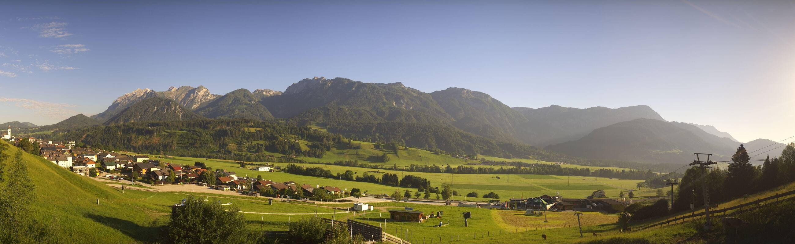 Archiv Foto Webcam Hauser Kaibling - Talstation 8er Gondelbahn