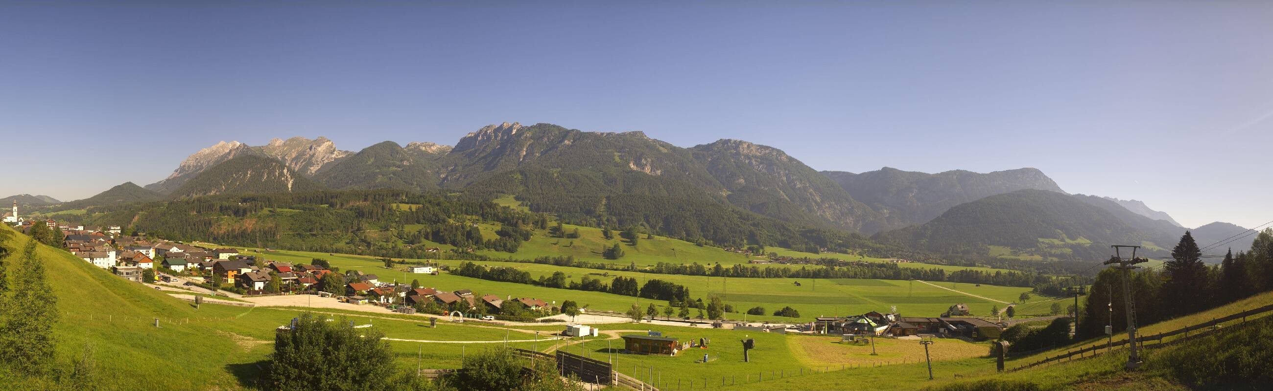 Archiv Foto Webcam Hauser Kaibling - Talstation 8er Gondelbahn