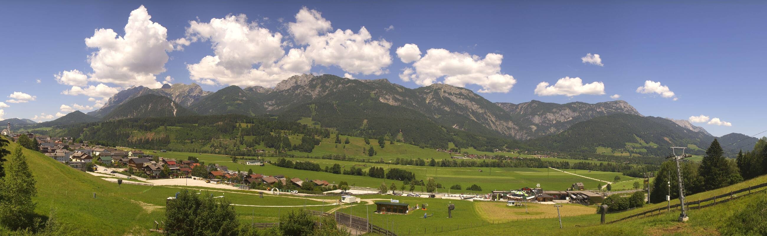 Archiv Foto Webcam Hauser Kaibling - Talstation 8er Gondelbahn