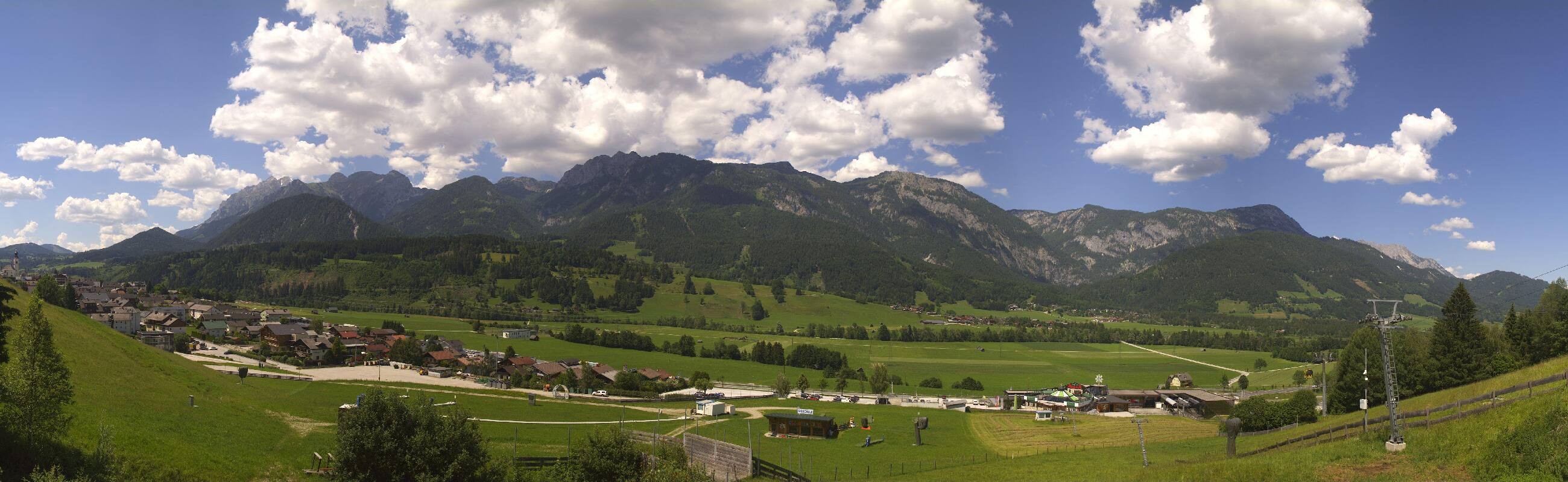 Archiv Foto Webcam Hauser Kaibling - Talstation 8er Gondelbahn