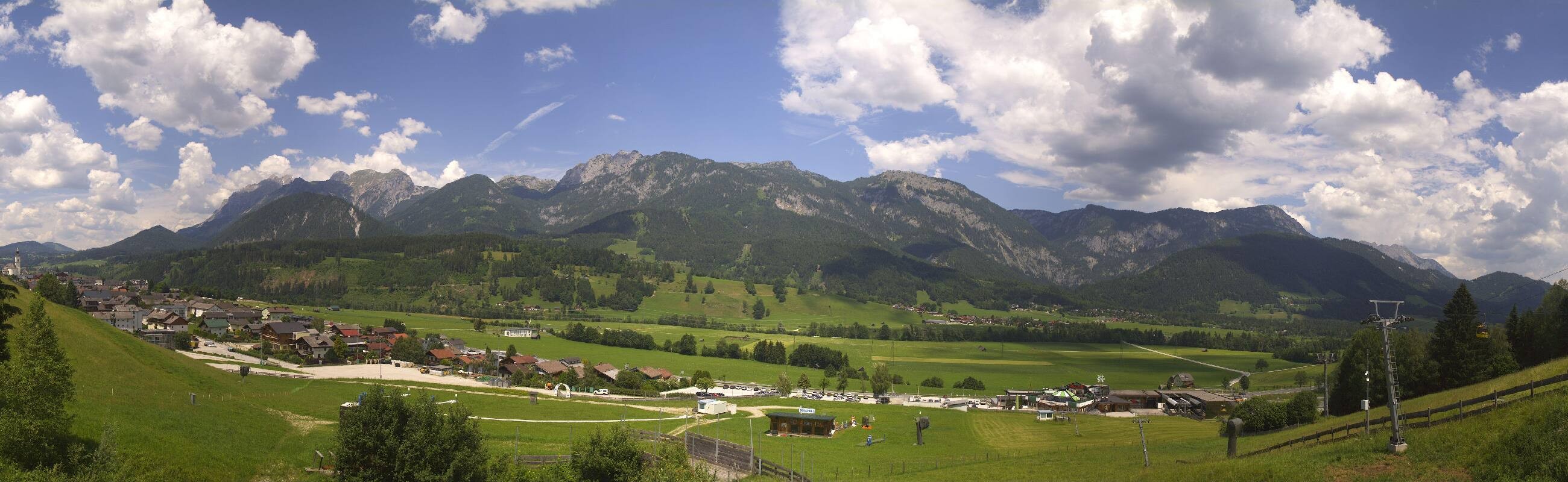 Archiv Foto Webcam Hauser Kaibling - Talstation 8er Gondelbahn
