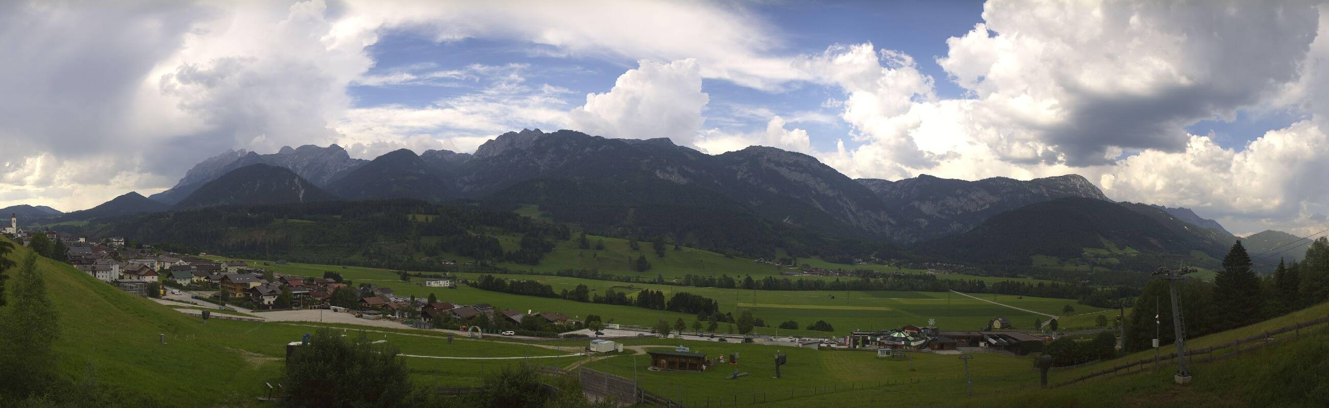 Archiv Foto Webcam Hauser Kaibling - Talstation 8er Gondelbahn