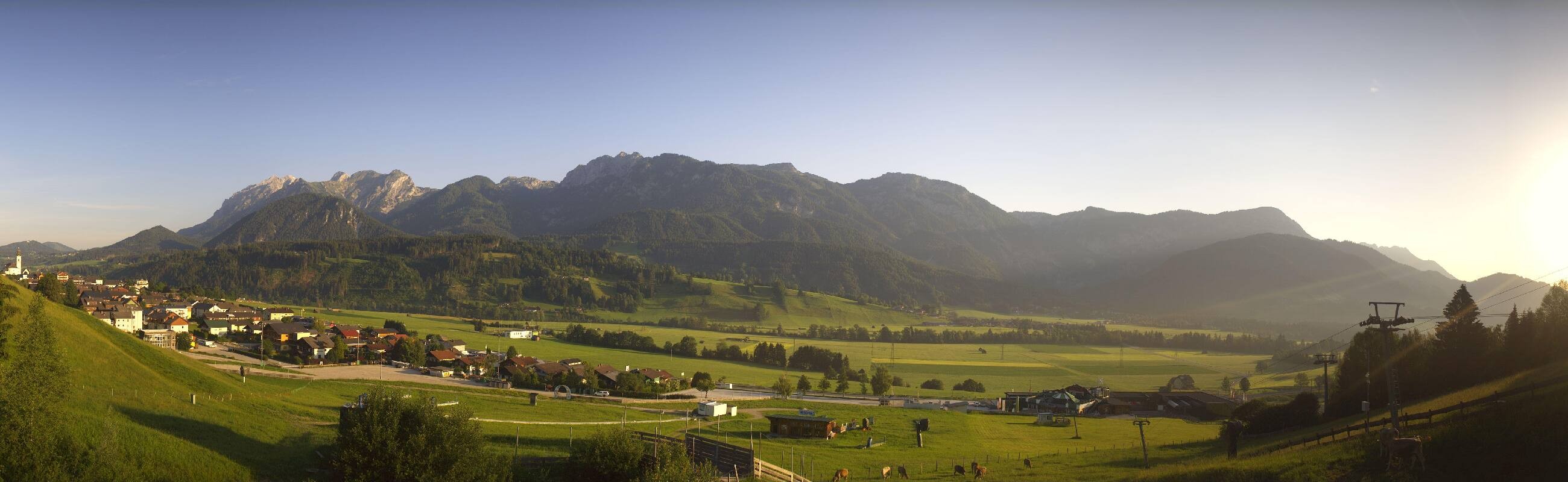 Archiv Foto Webcam Hauser Kaibling - Talstation 8er Gondelbahn