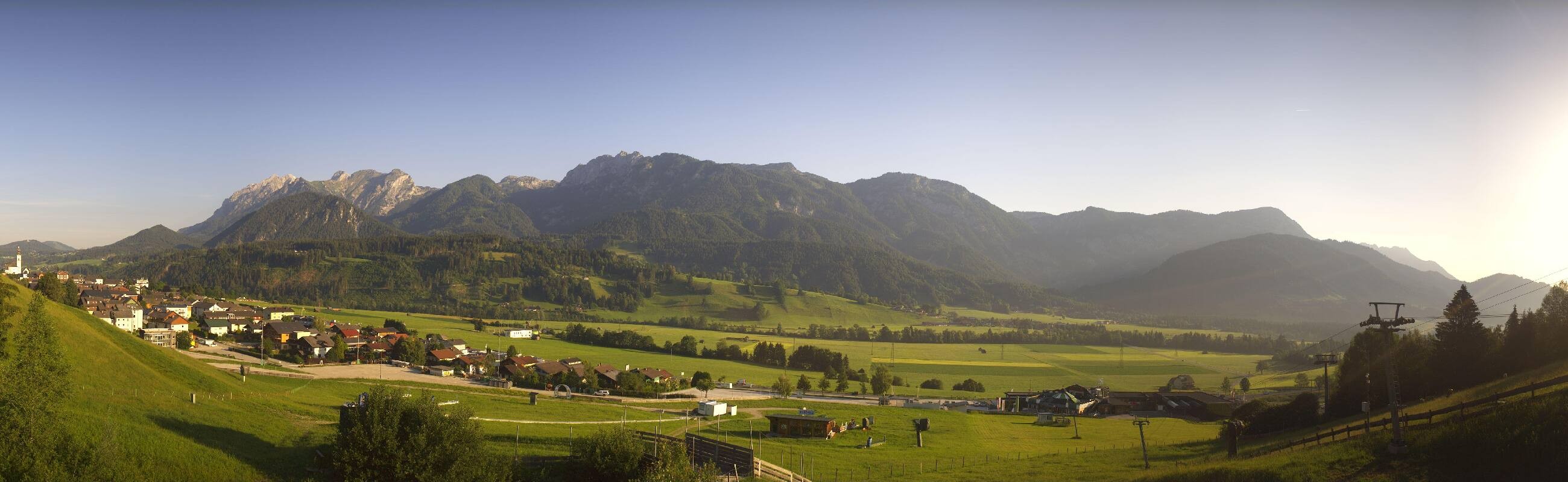 Archiv Foto Webcam Hauser Kaibling - Talstation 8er Gondelbahn