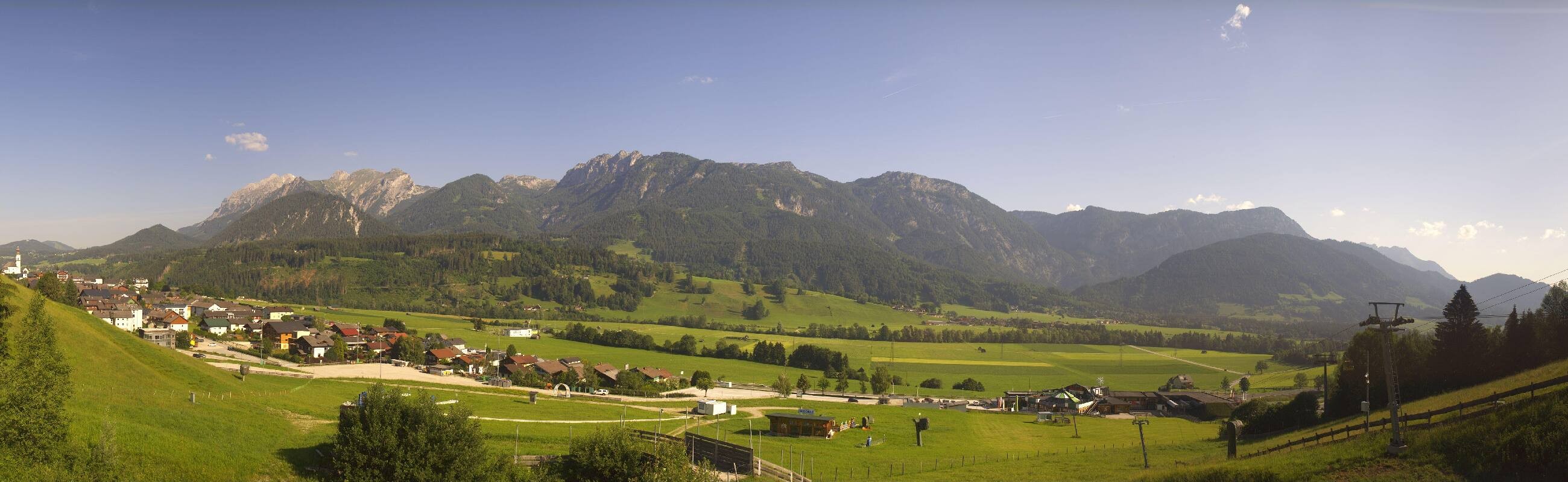 Archiv Foto Webcam Hauser Kaibling - Talstation 8er Gondelbahn