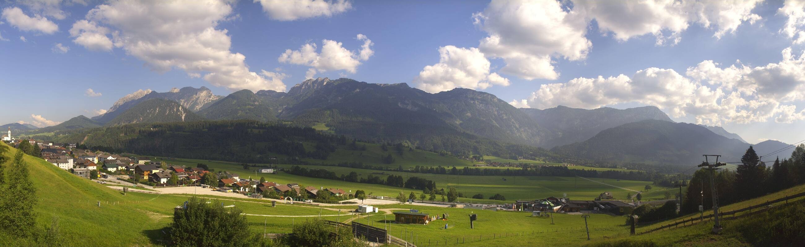 Archiv Foto Webcam Hauser Kaibling - Talstation 8er Gondelbahn