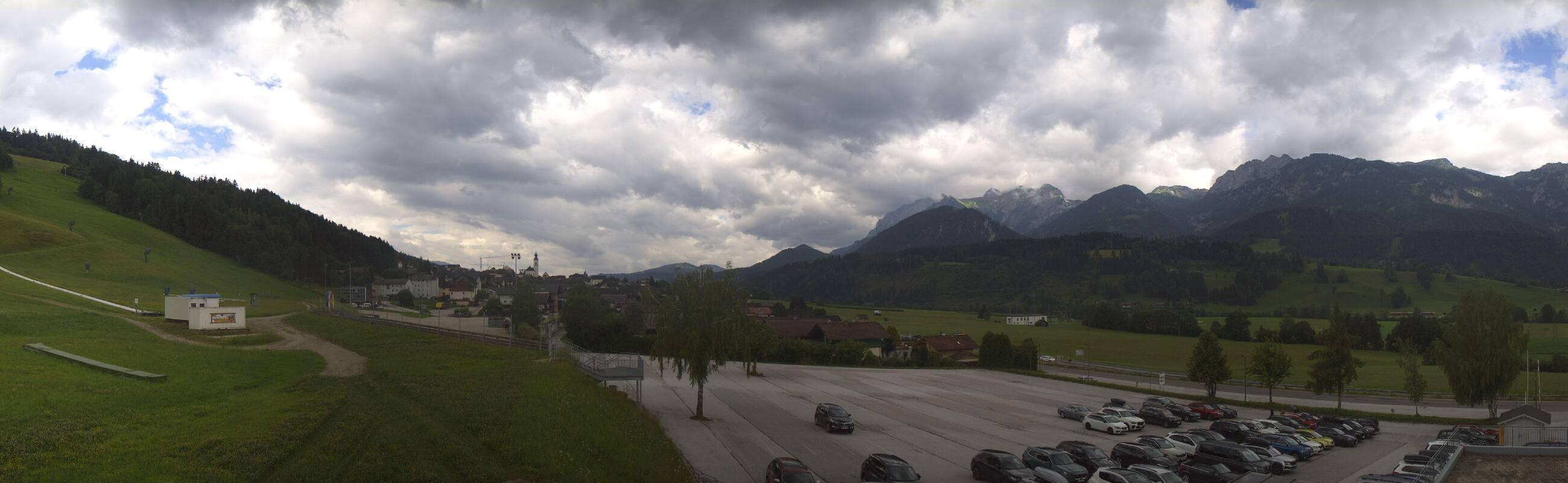 Archiv Foto Webcam Hauser Kaibling - Talstation 8er Gondelbahn