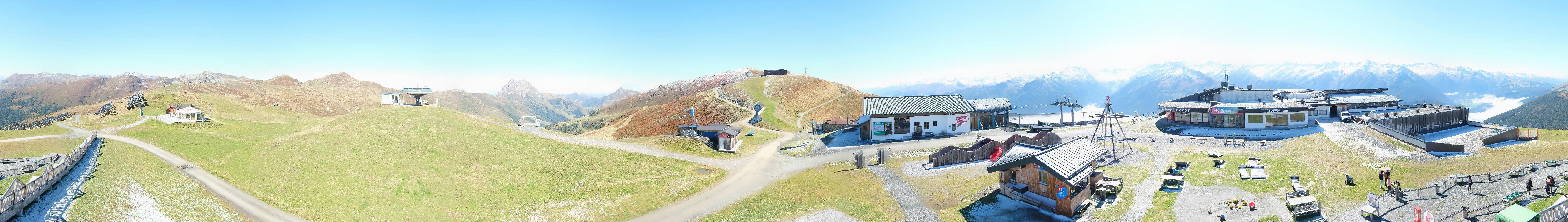 Archiv Foto Webcam Wildkogel-Arena: Ausblick Wildkogelbahn Bergstation