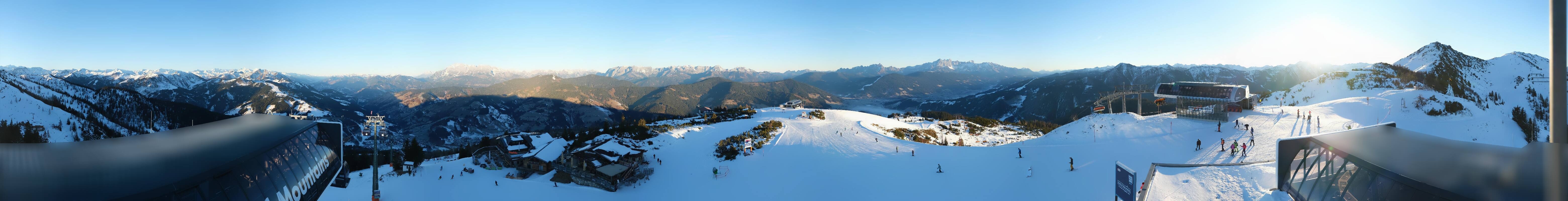 Archiv Foto Webcam Wagrain Grießenkareck - Bergstation Flying Mozart
