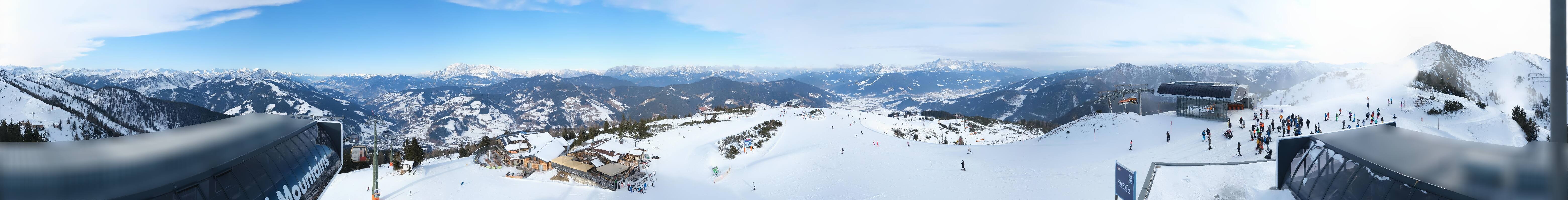 Archiv Foto Webcam Wagrain Grießenkareck - Bergstation Flying Mozart