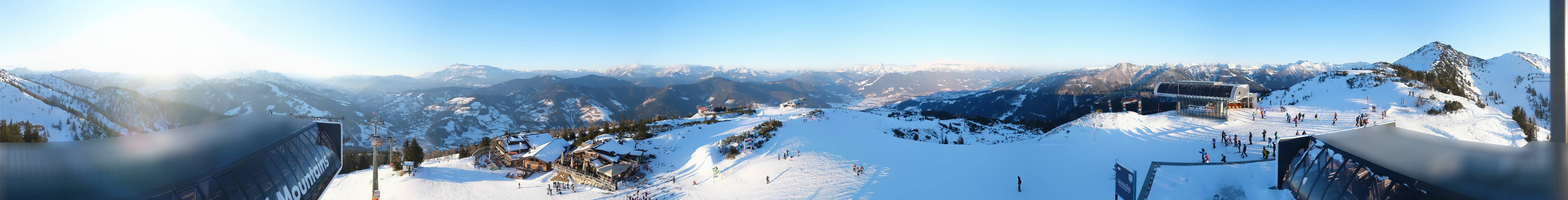 Archiv Foto Webcam Wagrain Grießenkareck - Bergstation Flying Mozart