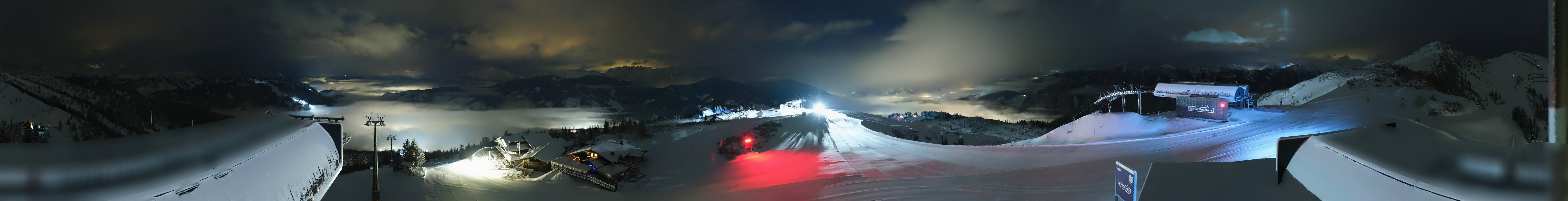 Archiv Foto Webcam Wagrain Grießenkareck - Bergstation Flying Mozart