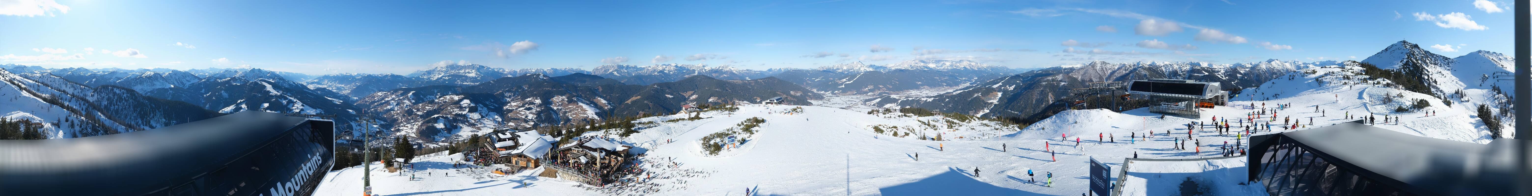 Archiv Foto Webcam Wagrain Grießenkareck - Bergstation Flying Mozart