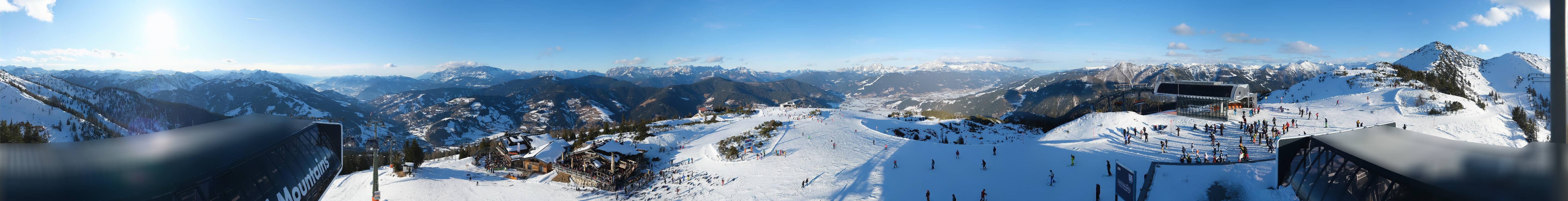 Archiv Foto Webcam Wagrain Grießenkareck - Bergstation Flying Mozart