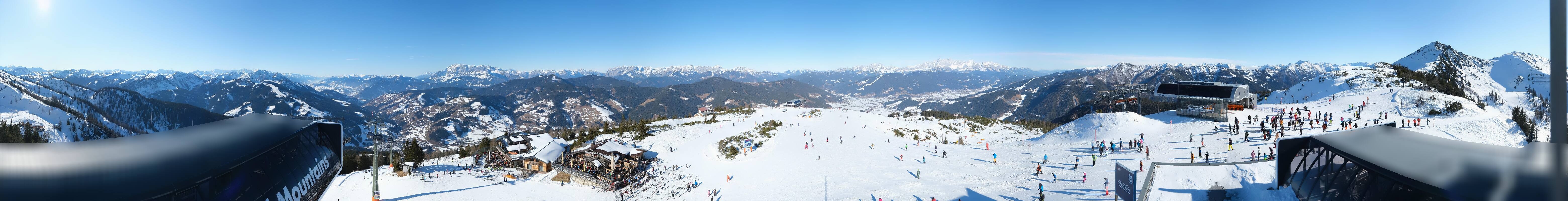 Archiv Foto Webcam Wagrain Grießenkareck - Bergstation Flying Mozart