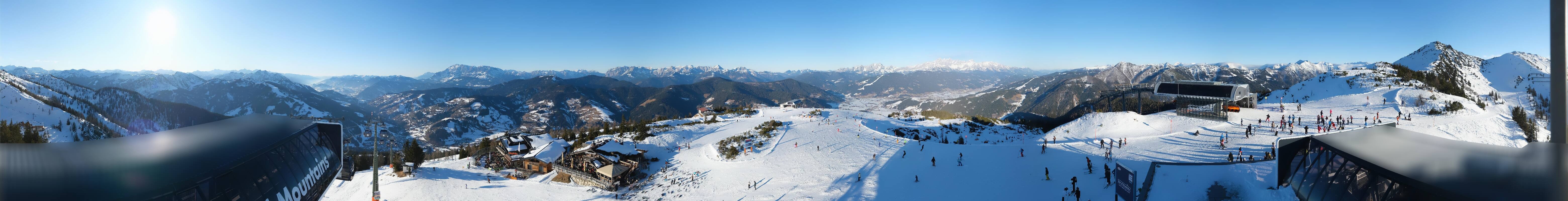 Archiv Foto Webcam Wagrain Grießenkareck - Bergstation Flying Mozart