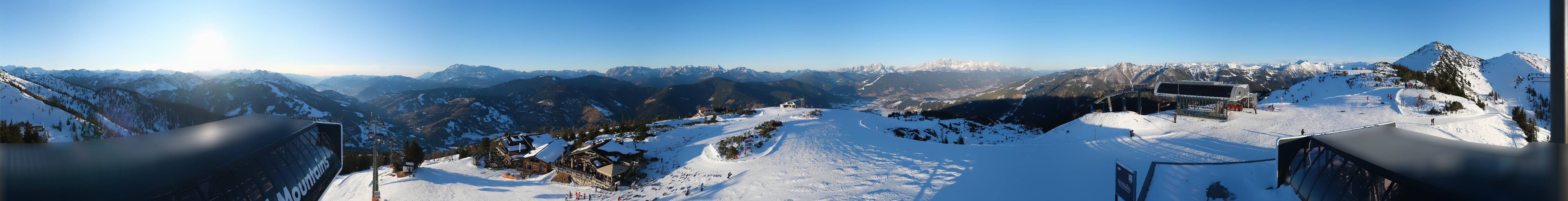 Archiv Foto Webcam Wagrain Grießenkareck - Bergstation Flying Mozart