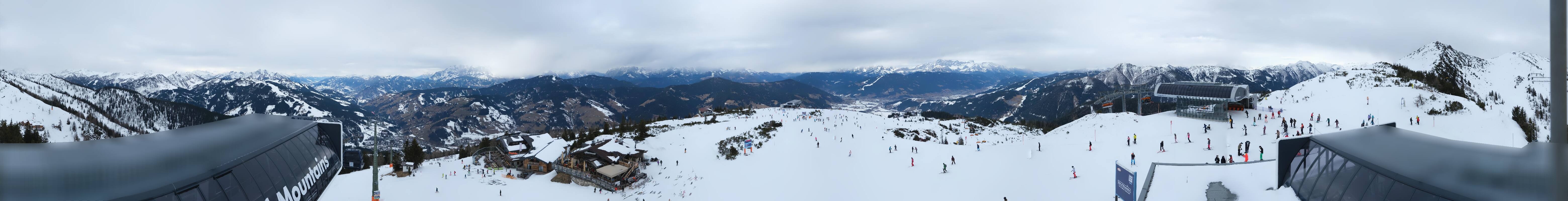 Archiv Foto Webcam Wagrain Grießenkareck - Bergstation Flying Mozart