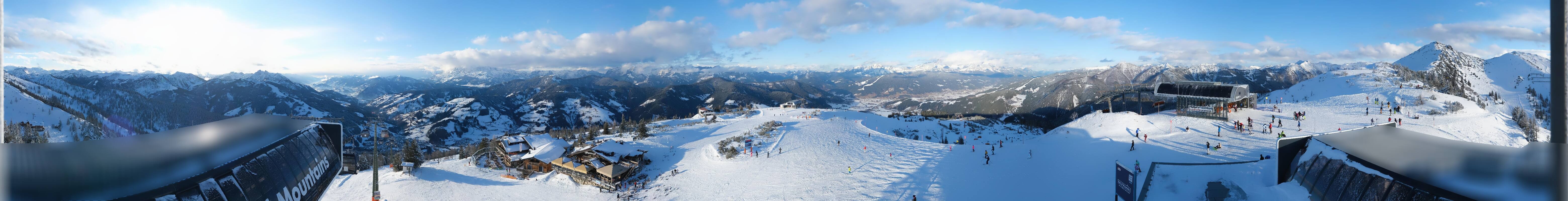 Archiv Foto Webcam Wagrain Grießenkareck - Bergstation Flying Mozart