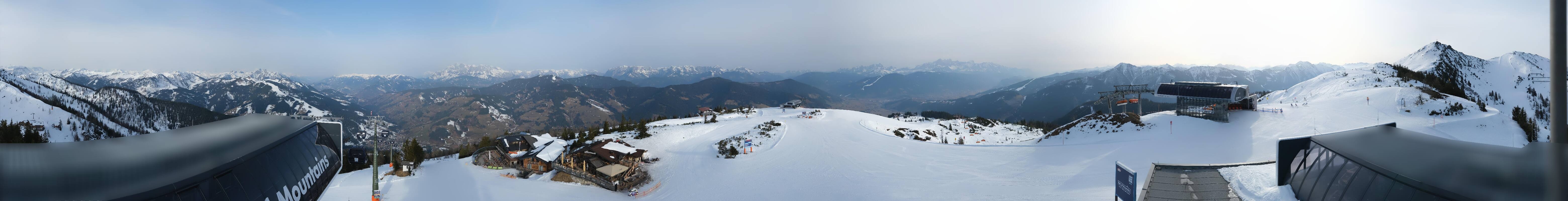 Archiv Foto Webcam Wagrain Grießenkareck - Bergstation Flying Mozart