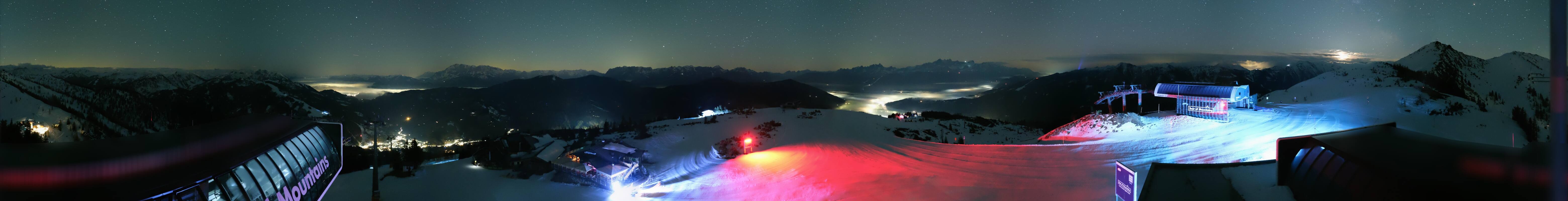 Archiv Foto Webcam Wagrain Grießenkareck - Bergstation Flying Mozart