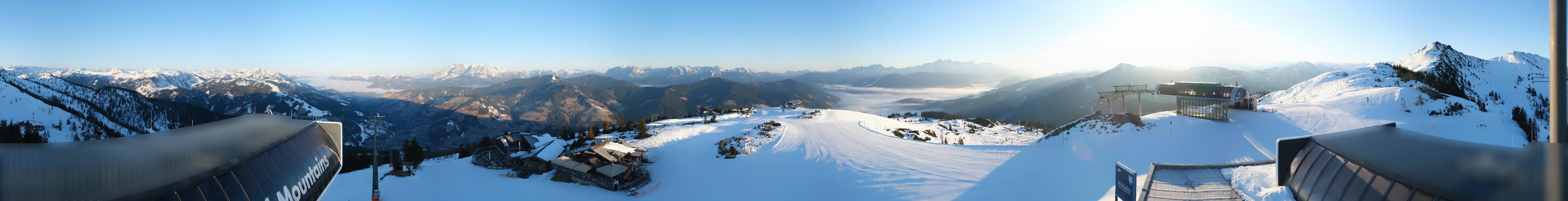 Archiv Foto Webcam Wagrain Grießenkareck - Bergstation Flying Mozart