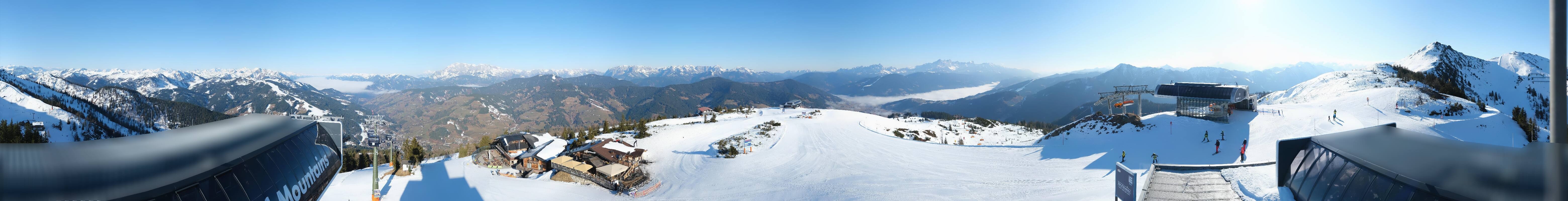 Archiv Foto Webcam Wagrain Grießenkareck - Bergstation Flying Mozart
