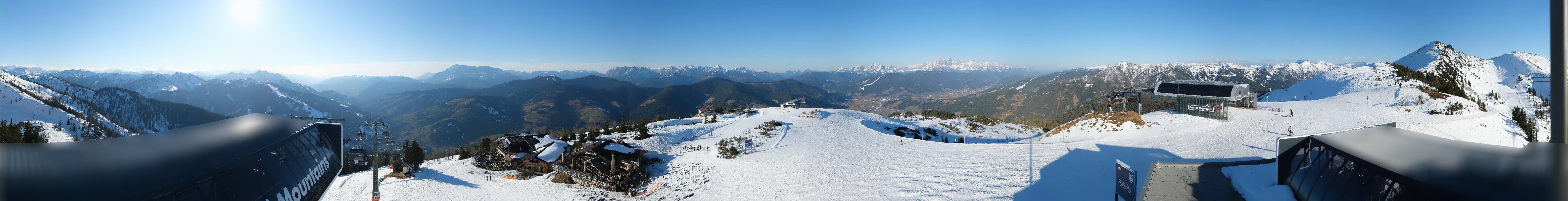 Archiv Foto Webcam Wagrain Grießenkareck - Bergstation Flying Mozart