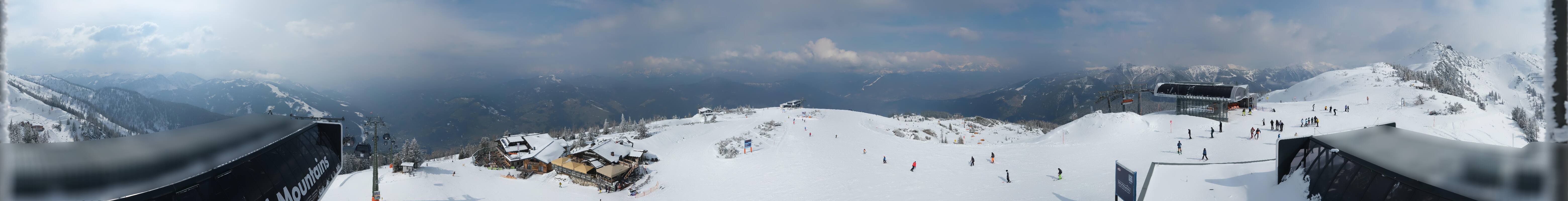 Archiv Foto Webcam Wagrain Grießenkareck - Bergstation Flying Mozart
