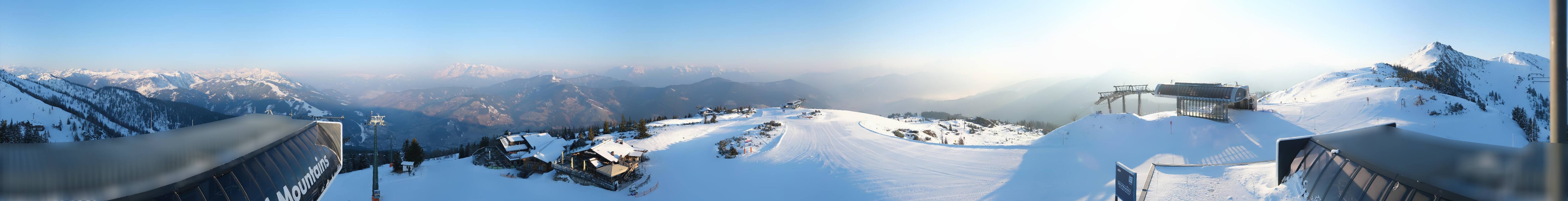 Archiv Foto Webcam Wagrain Grießenkareck - Bergstation Flying Mozart