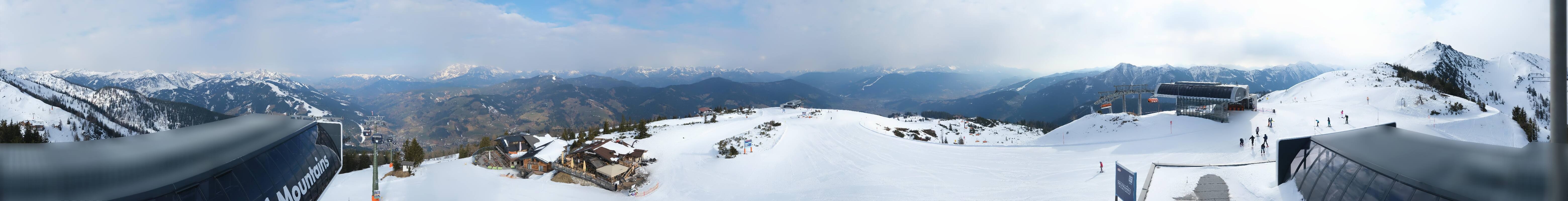 Archiv Foto Webcam Wagrain Grießenkareck - Bergstation Flying Mozart