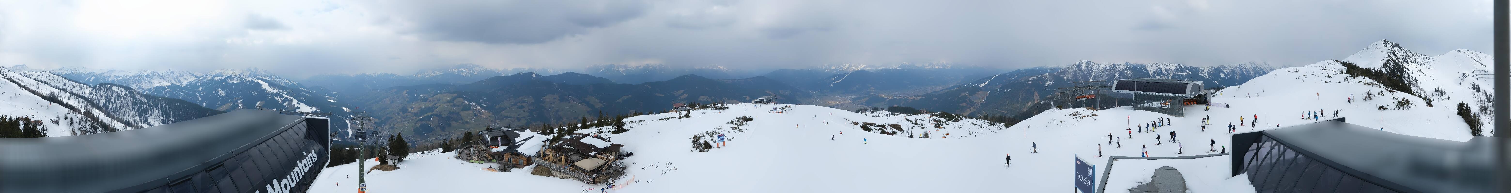 Archiv Foto Webcam Wagrain Grießenkareck - Bergstation Flying Mozart