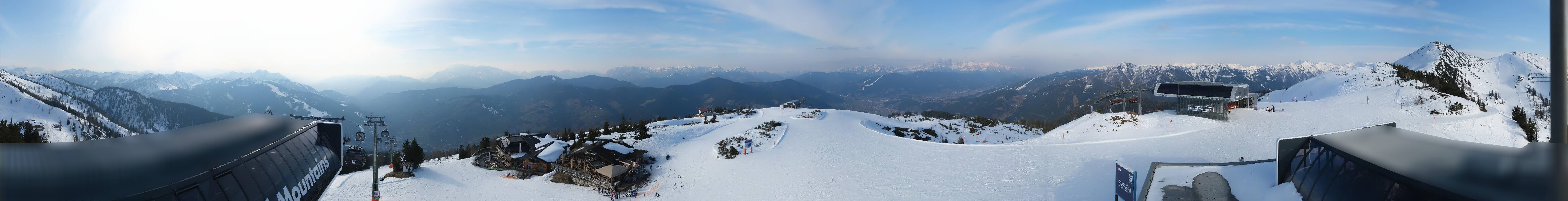 Archiv Foto Webcam Wagrain Grießenkareck - Bergstation Flying Mozart
