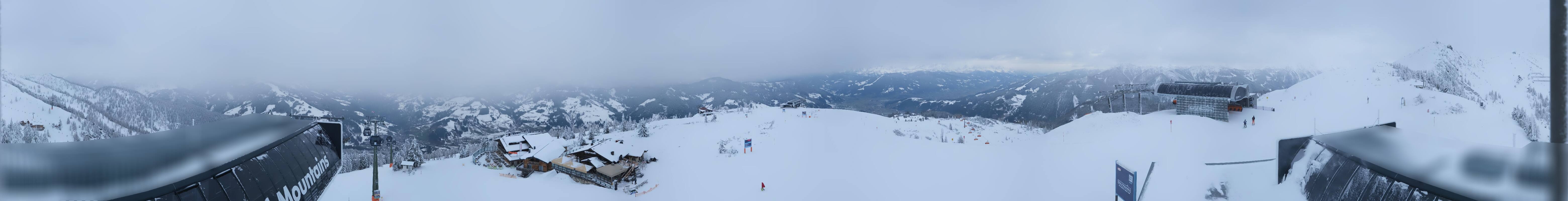 Archiv Foto Webcam Wagrain Grießenkareck - Bergstation Flying Mozart