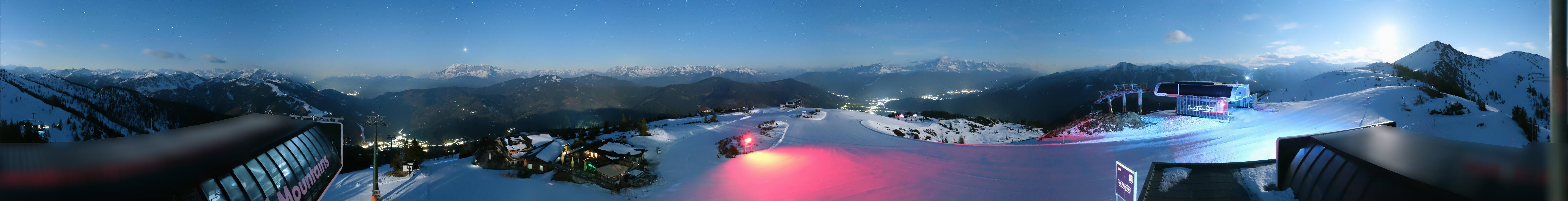 Archiv Foto Webcam Wagrain Grießenkareck - Bergstation Flying Mozart