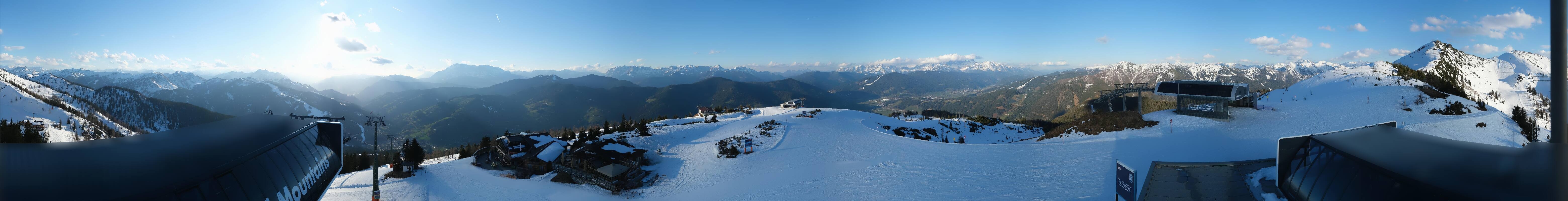 Archiv Foto Webcam Wagrain Grießenkareck - Bergstation Flying Mozart