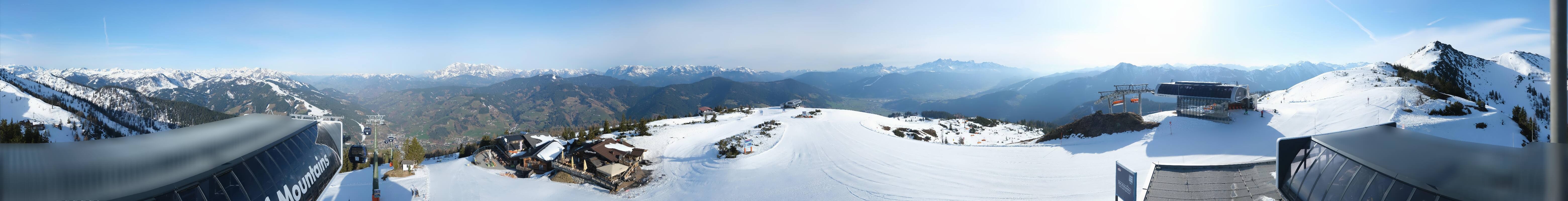 Archiv Foto Webcam Wagrain Grießenkareck - Bergstation Flying Mozart