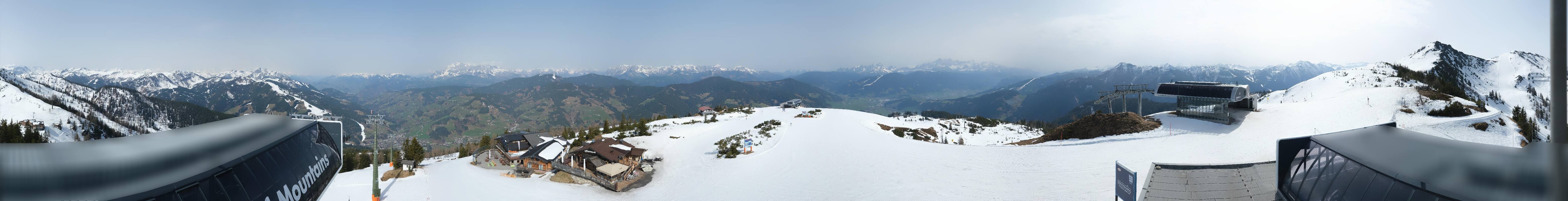 Archiv Foto Webcam Wagrain Grießenkareck - Bergstation Flying Mozart