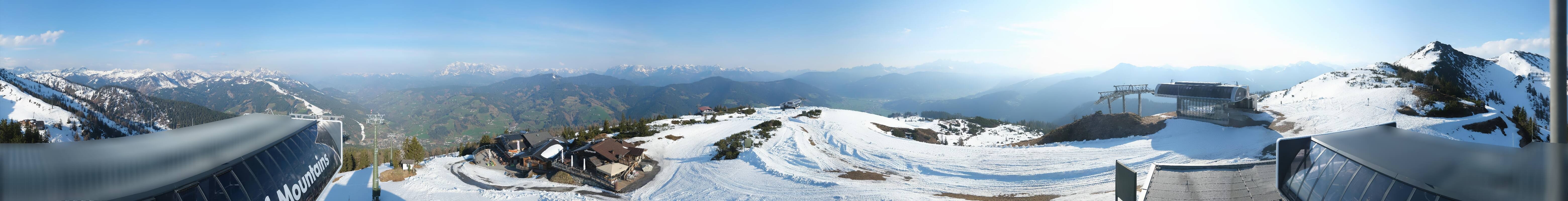 Archiv Foto Webcam Wagrain Grießenkareck - Bergstation Flying Mozart